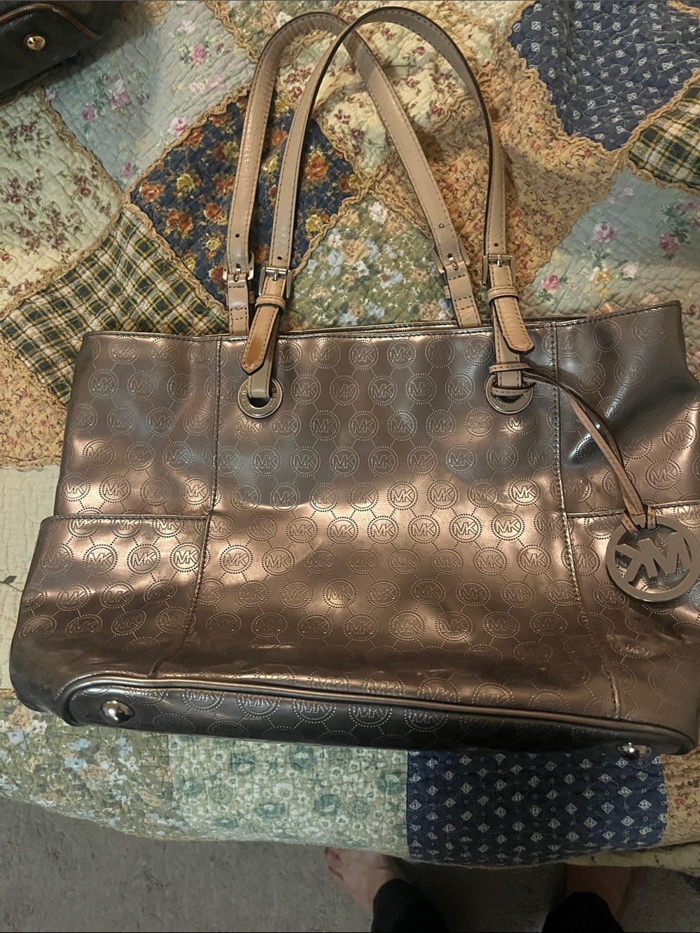 Michael Kors metallic purse